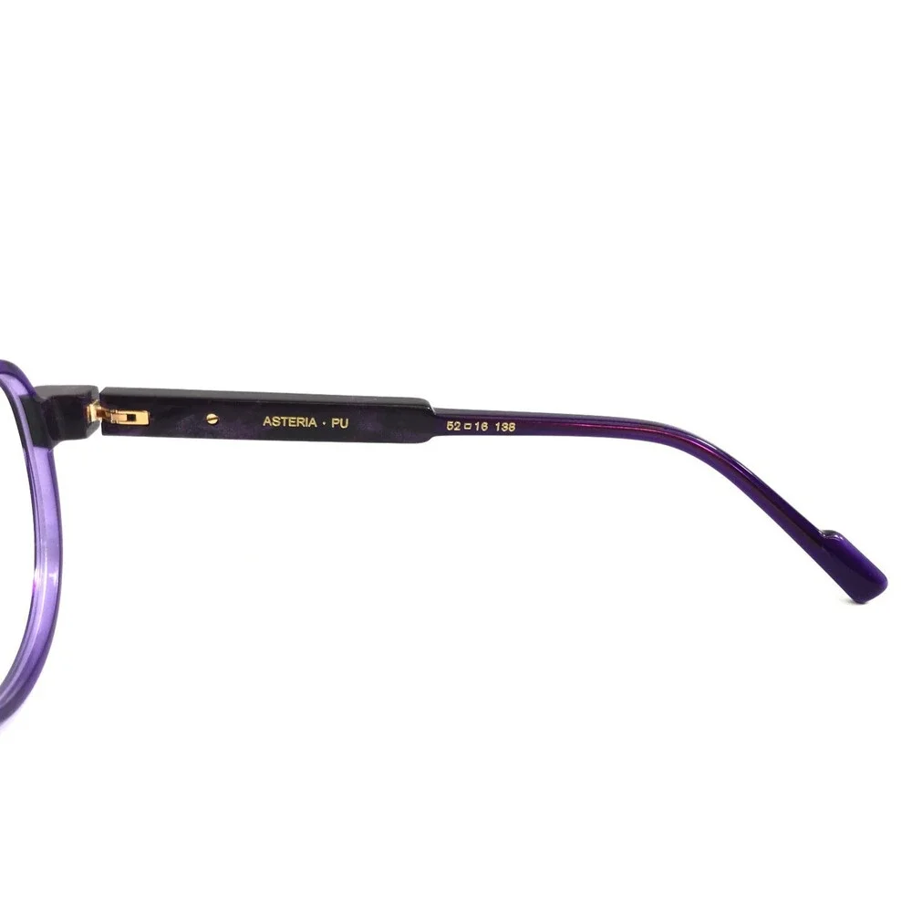 Etnia Barcelona Eyeglasses Frames ASTERIA PU Purple Marble Cat Eye 52-16-138